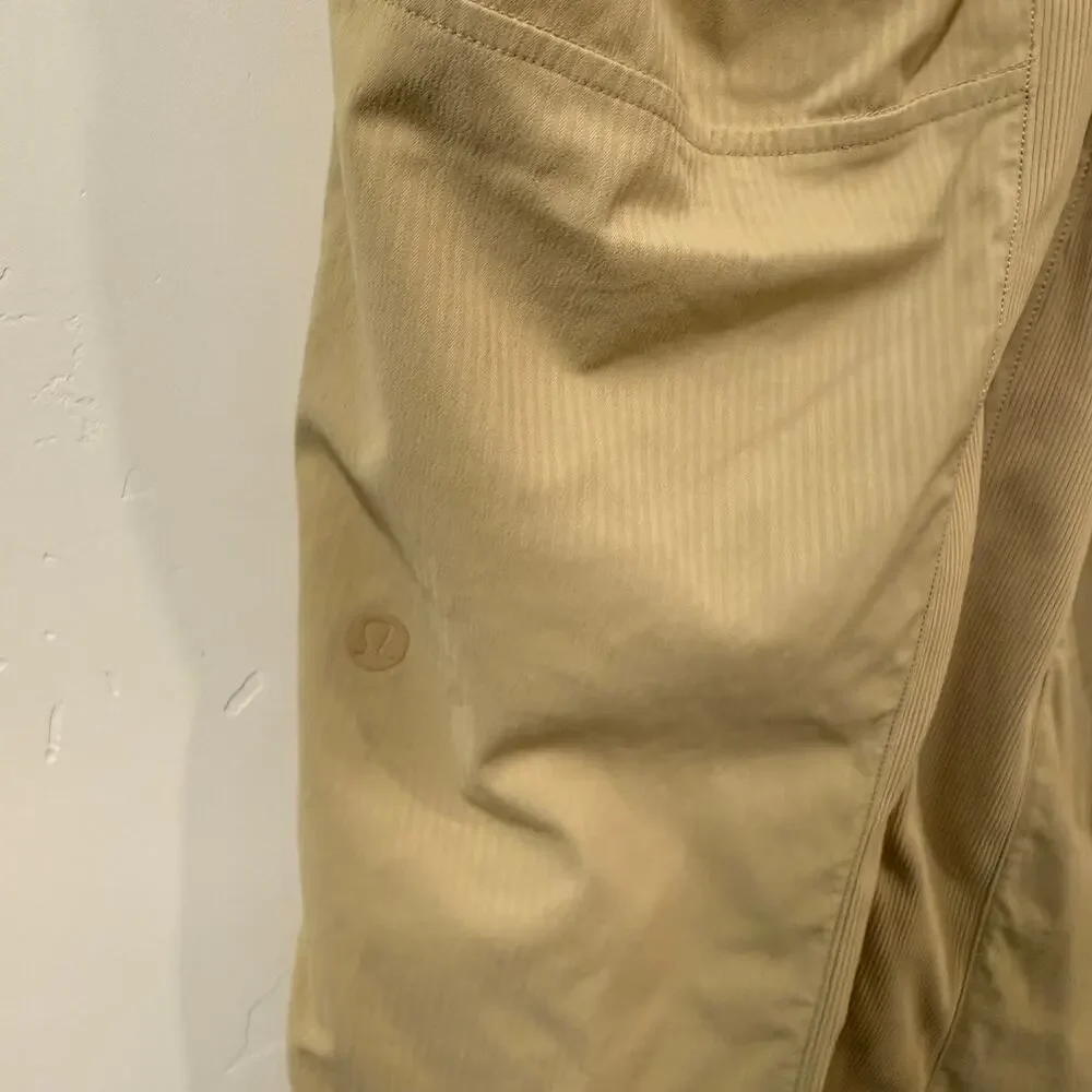Lululemon Women's Beyond the Studio Crop Pants Trench Tan‎ 6 Swift Athleisure